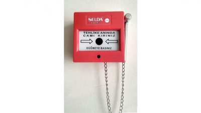 MS1016-Ç 220V İkaz Butonu Kare (Çekiçli)
