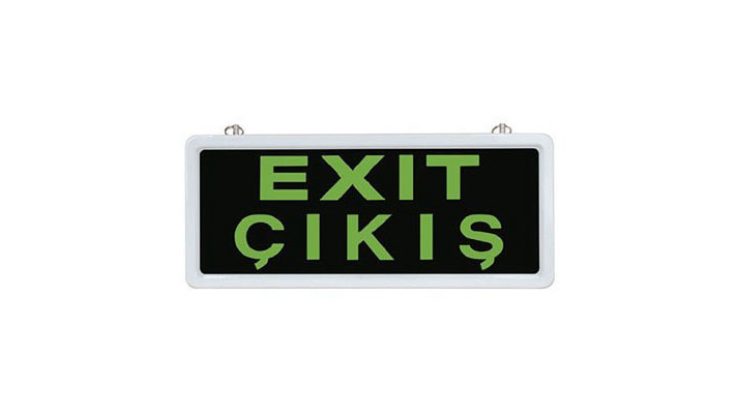 MS139 Tek Yönlü Acil Aydınlatma Armatürü(Exıt)