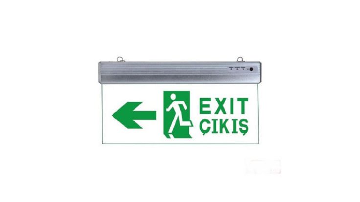 MS216 Tek Yönlü Acil Yönlendirme Armatürü (Camlı)
