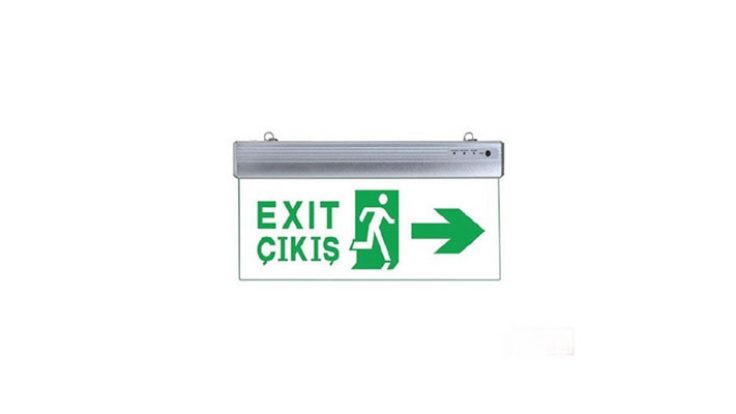 MS217 Tek Yönlü Acil Yönlendirme Armatürü (Camlı)