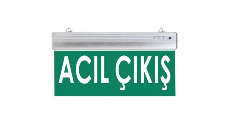 MS235 Tek Yönlü Acil Yönlendirme Armatürü (Pleksi)